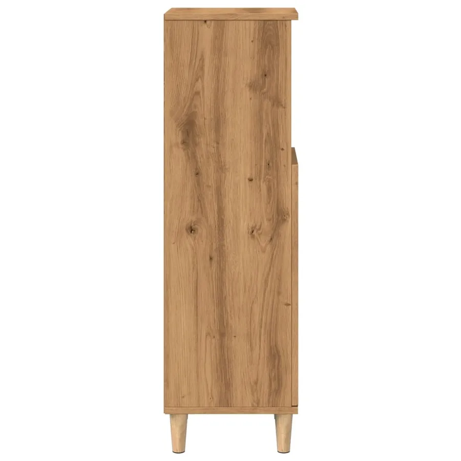 Armoire de salle de bain chêne artisanal 30x30x100 cm - 6
