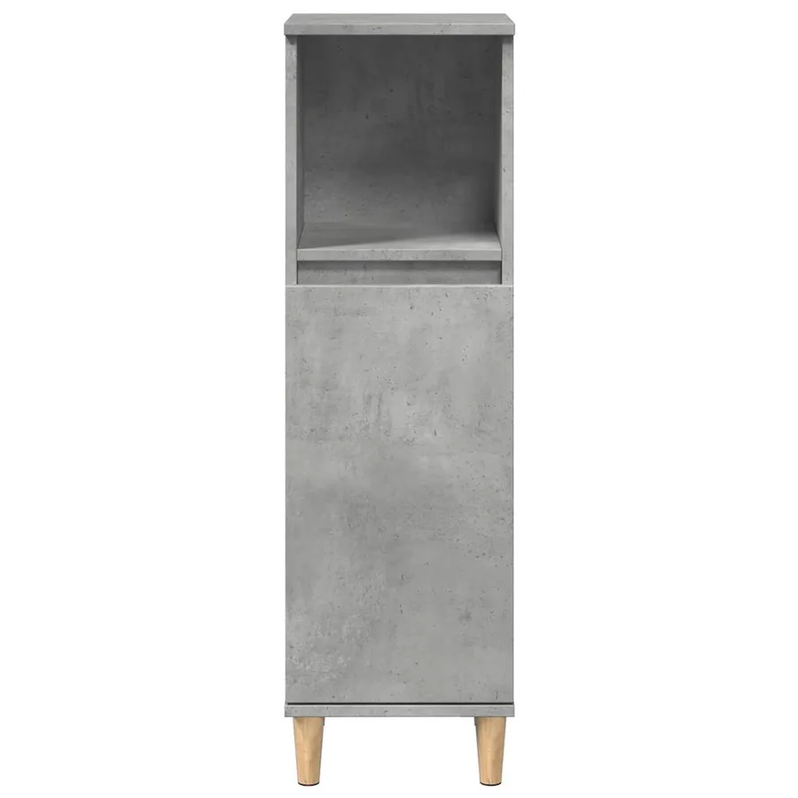 Ensemble de meubles de salle de bain 3 pcs gris béton - 7