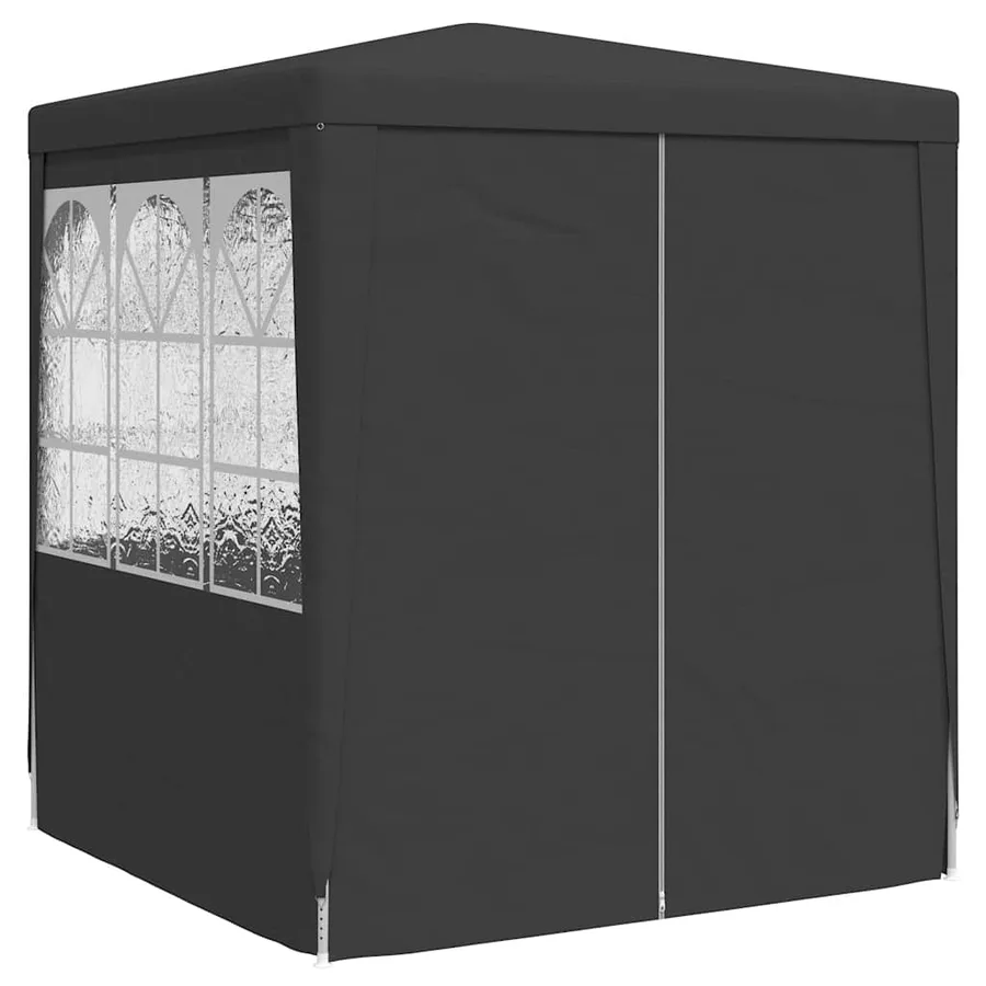 Tente de réception avec parois 2,5x2,5 m Anthracite 90 g/m² - 3