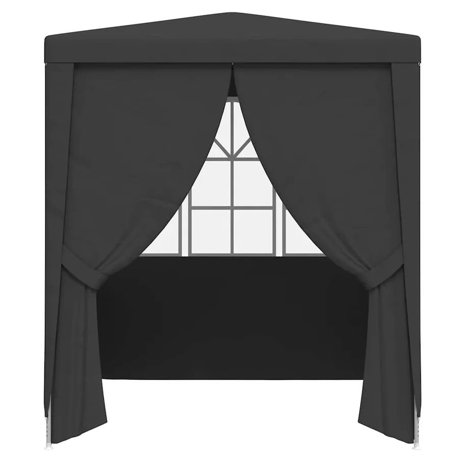 Tente de réception avec parois 2,5x2,5 m Anthracite 90 g/m² - 4