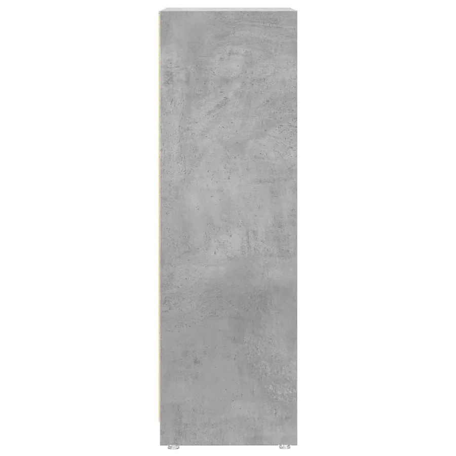 Armoire de salle de bain Gris béton 30x30x95 cm Aggloméré - 5