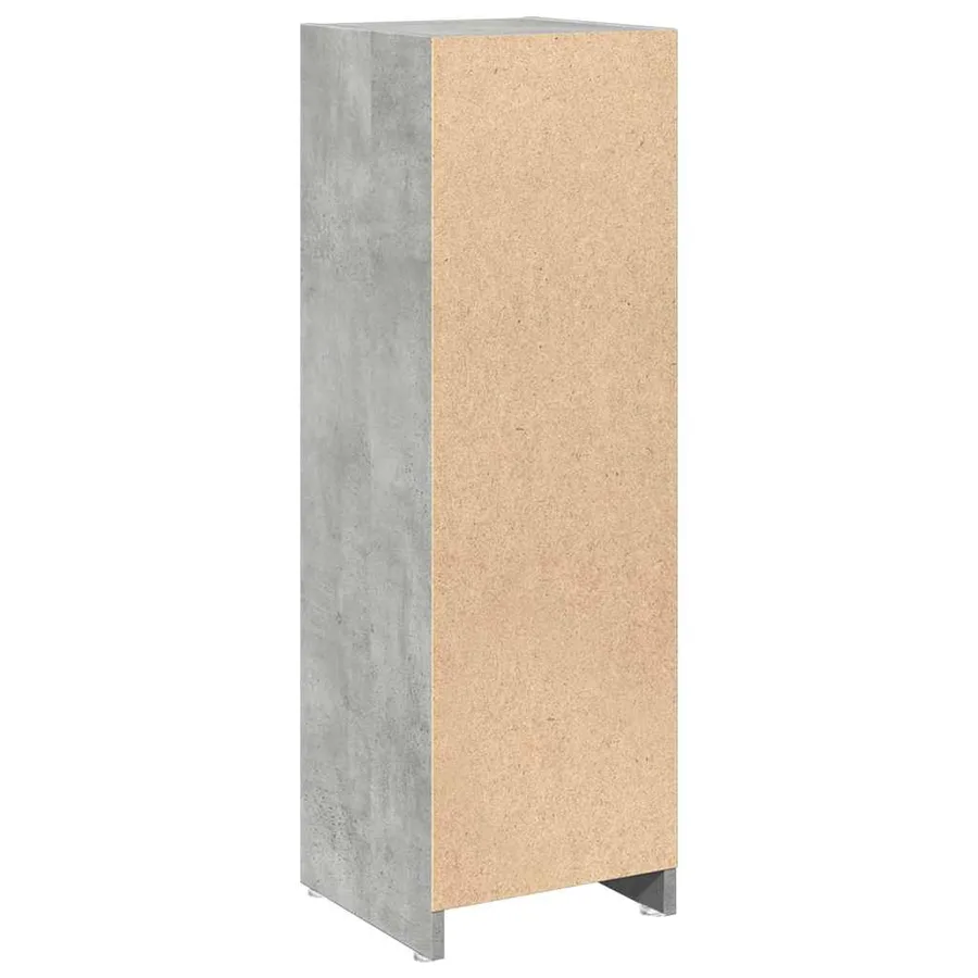 Armoire de salle de bain Gris béton 30x30x95 cm Aggloméré - 6