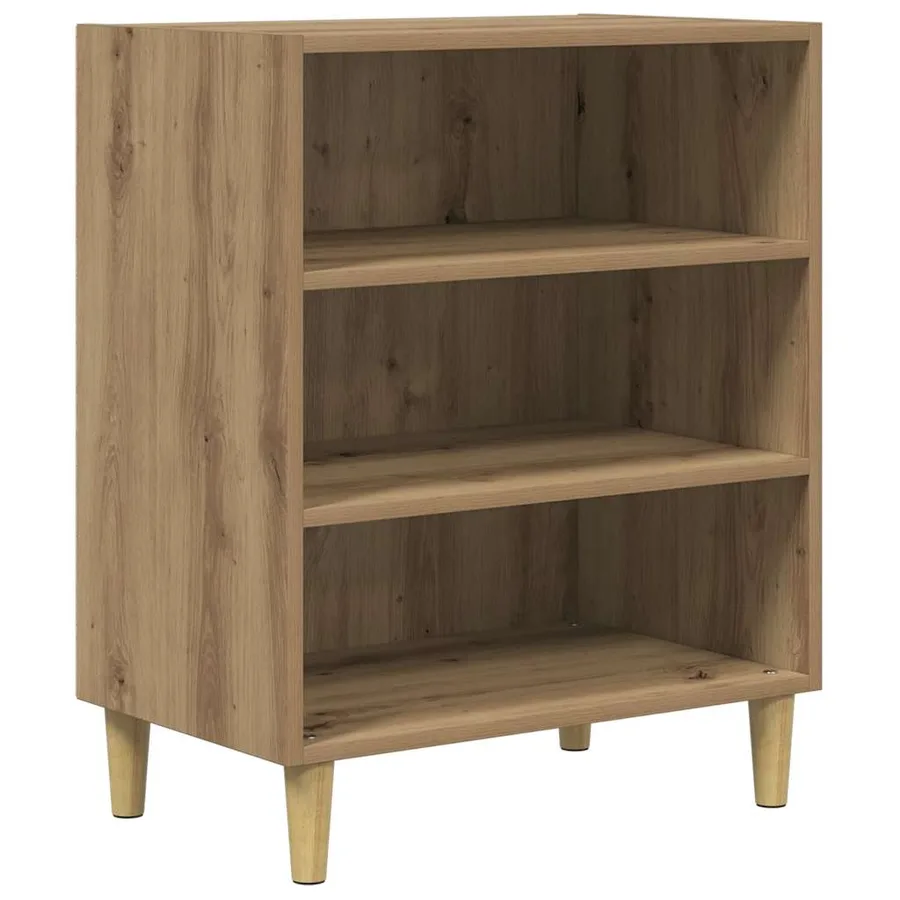 Buffet chêne artisanal 57x35x75 cm bois d'ingénierie - 4