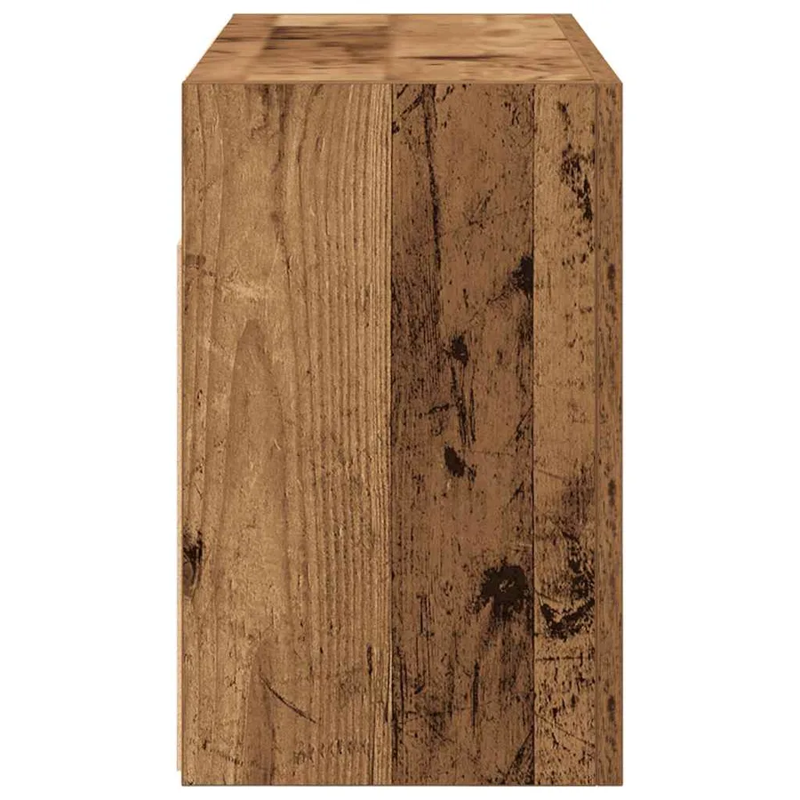 Armoire murale de bain vieux bois 60x25x40 cm bois d'ingénierie - 7
