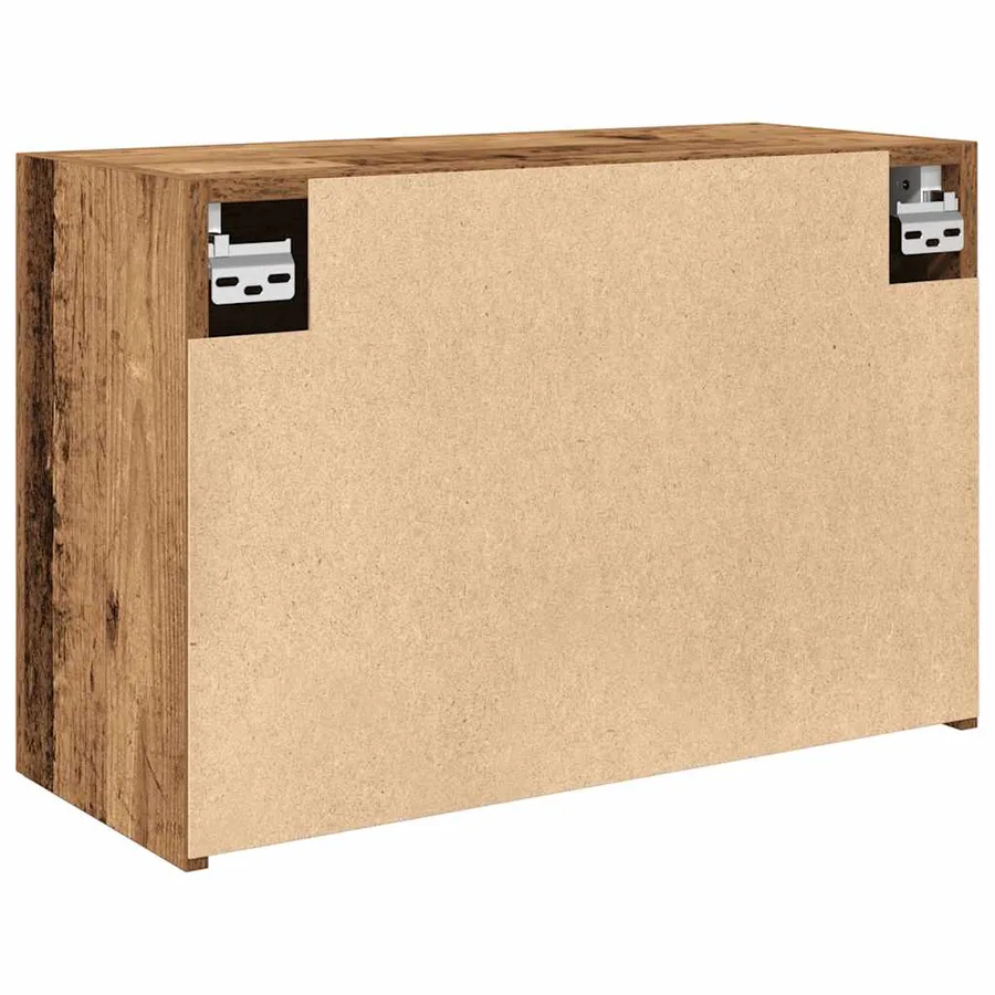 Armoire murale de bain vieux bois 60x25x40 cm bois d'ingénierie - 8