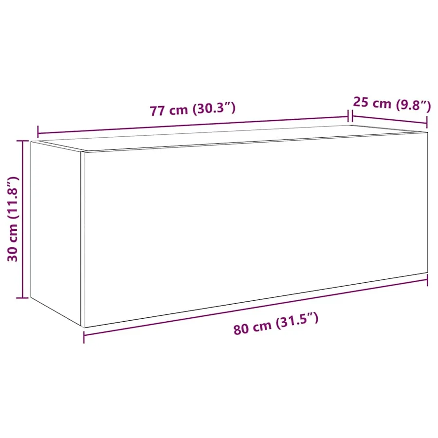 Armoire murale de bain blanc 80x25x30 cm bois d'ingénierie - 12