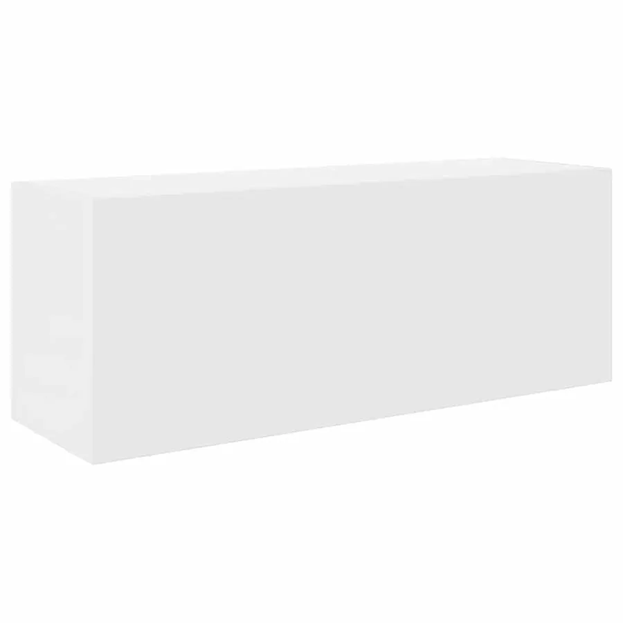 Armoire murale de bain blanc 80x25x30 cm bois d'ingénierie - 2