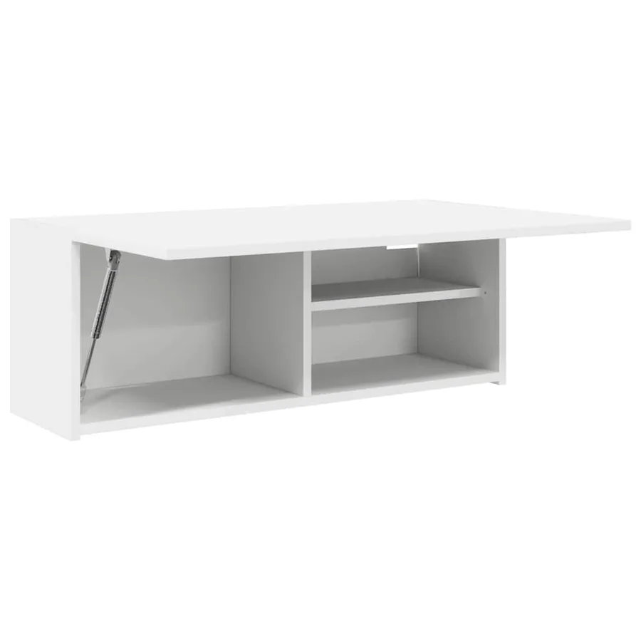 Armoire murale de bain blanc 80x25x30 cm bois d'ingénierie - 5