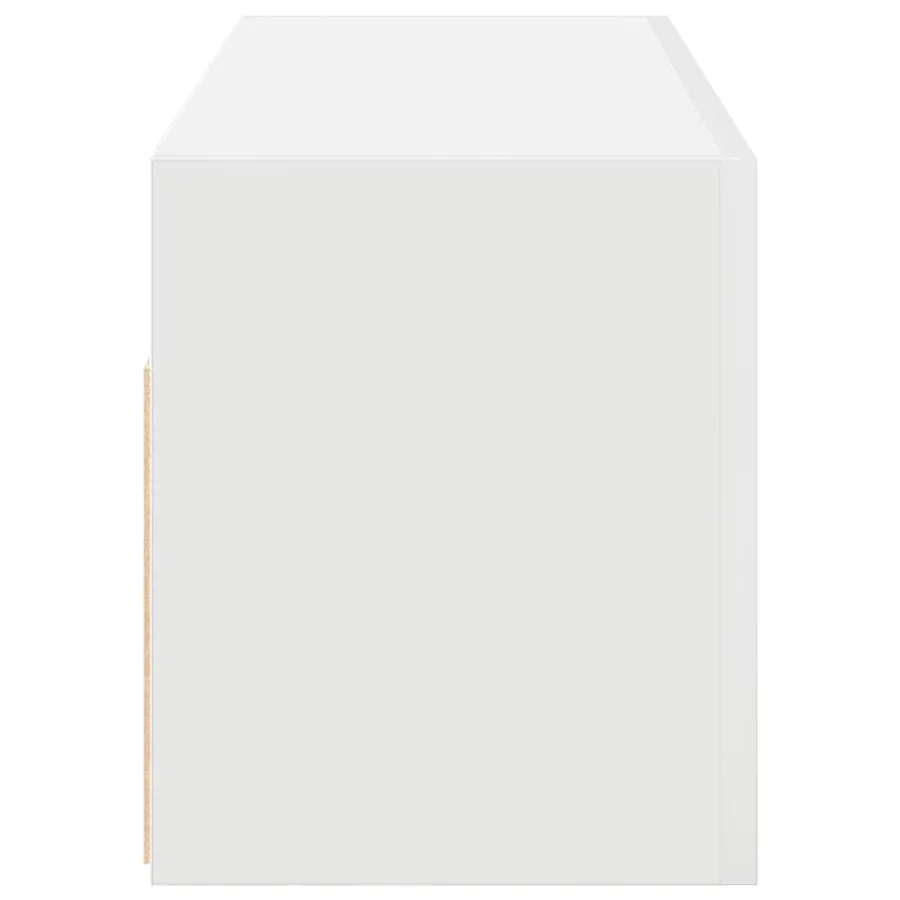 Armoire murale de bain blanc 80x25x30 cm bois d'ingénierie - 7