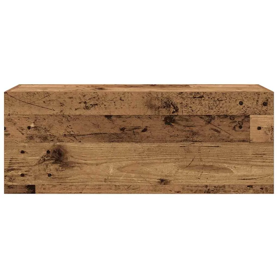 Armoire murale de bain vieux bois 80x25x30 cm bois d'ingénierie - 5