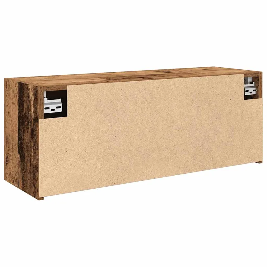 Armoire murale de bain vieux bois 80x25x30 cm bois d'ingénierie - 8