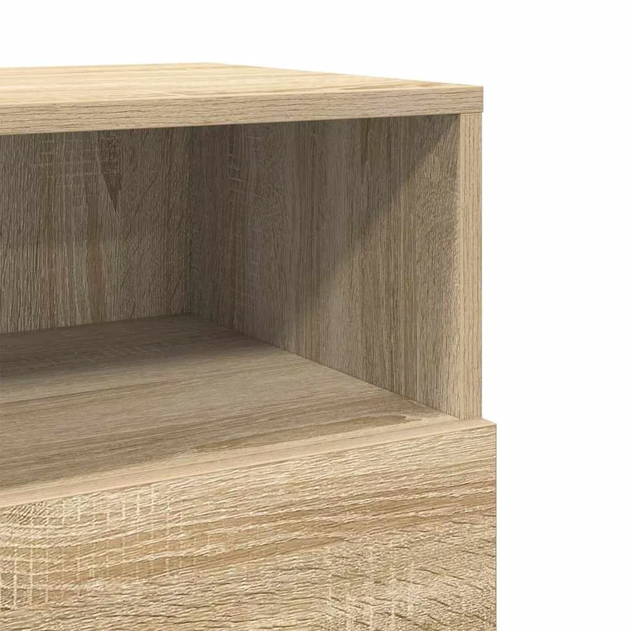 Tables de chevet 2 pcs avec 2 tiroirs chêne sonoma 36x36x68 cm - 10