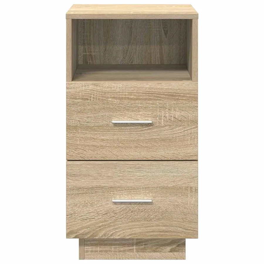 Tables de chevet 2 pcs avec 2 tiroirs chêne sonoma 36x36x68 cm - 4