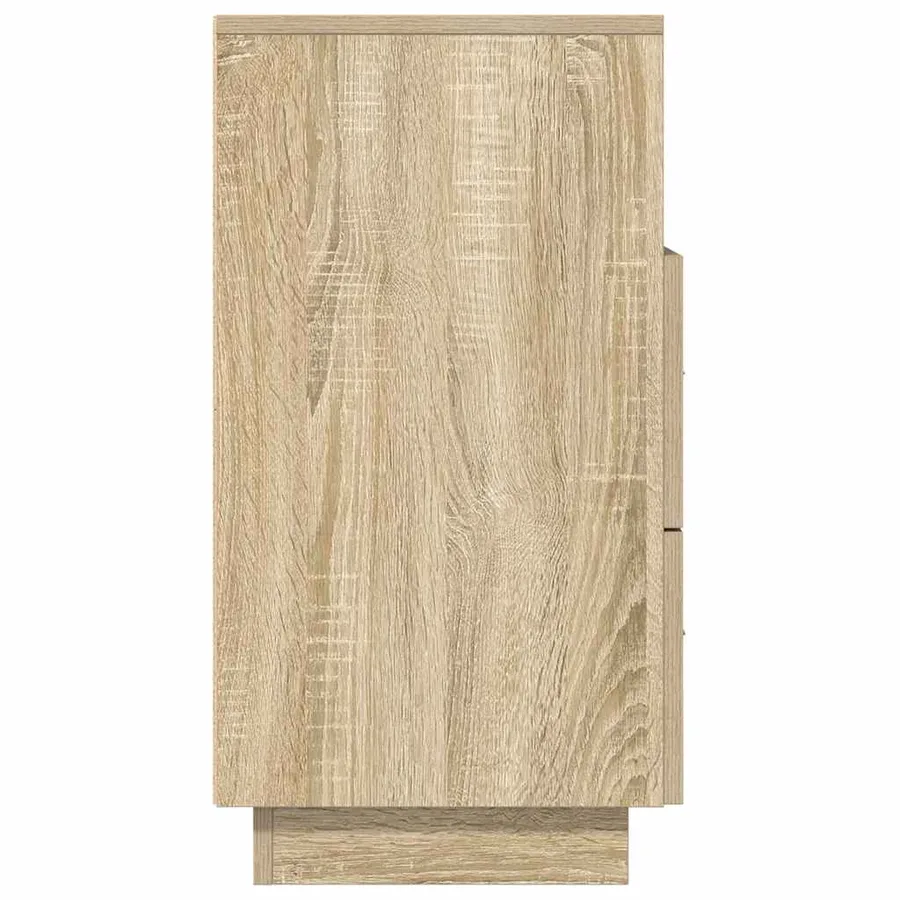 Tables de chevet 2 pcs avec 2 tiroirs chêne sonoma 36x36x68 cm - 7
