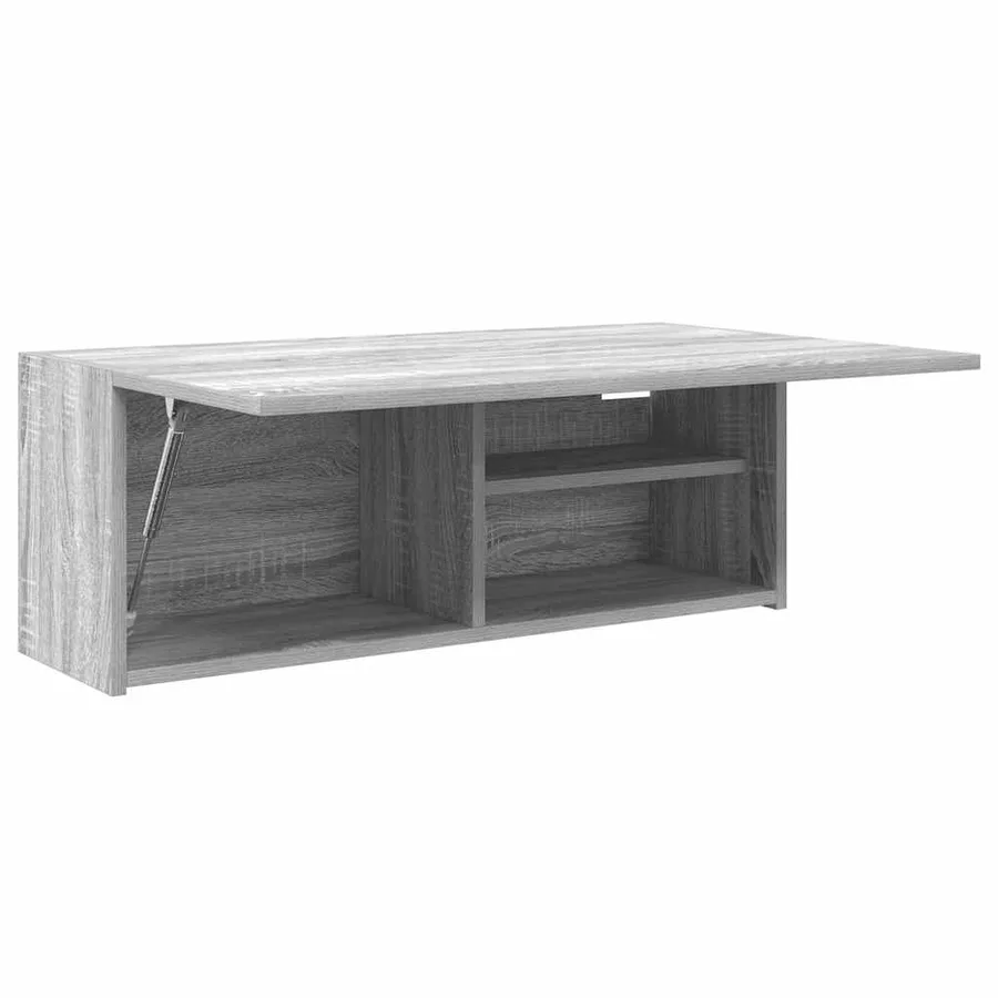 Armoire murale de bain sonoma gris 80x25x30cm bois d'ingénierie - 5