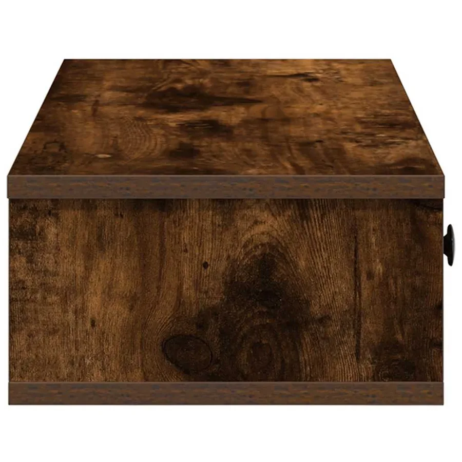 Étagère murale avec tiroirs chêne fumé bois d'ingénierie - 5