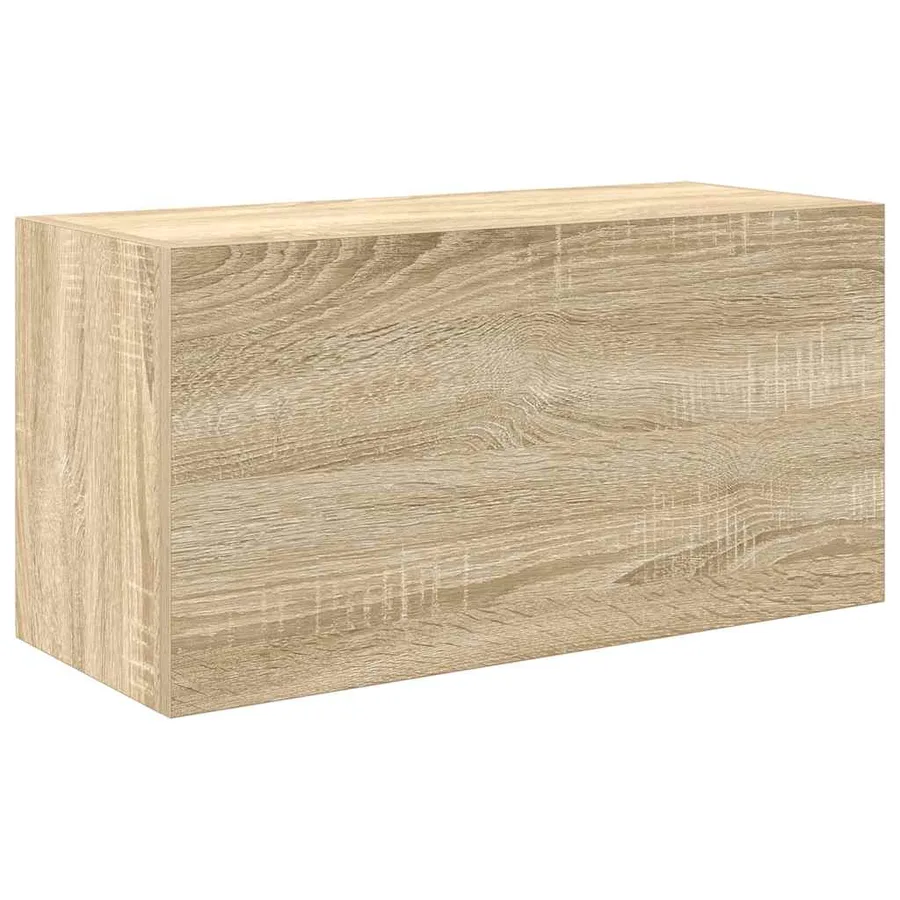 Armoire murale de bain chêne sonoma 60x25x30 cm bois ingénierie - 2