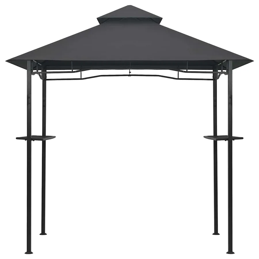 Belvédère de barbecue 240x150x255 cm Anthracite Acier - 3
