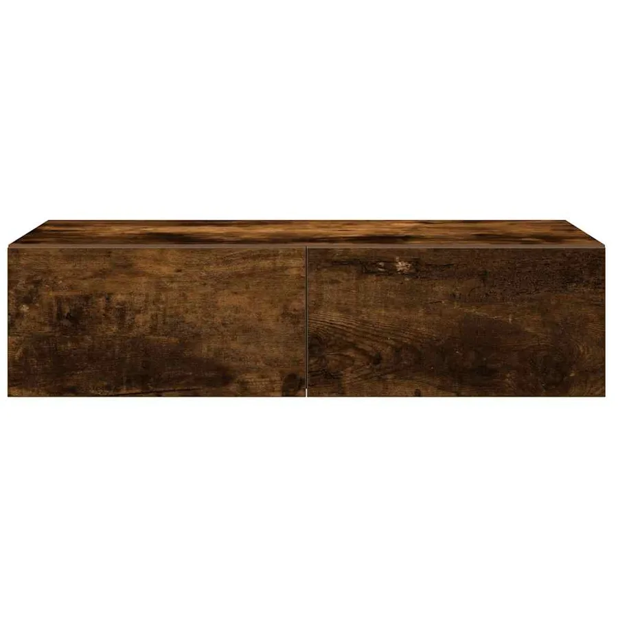 Étagère murale avec tiroirs chêne fumé bois d'ingénierie - 4