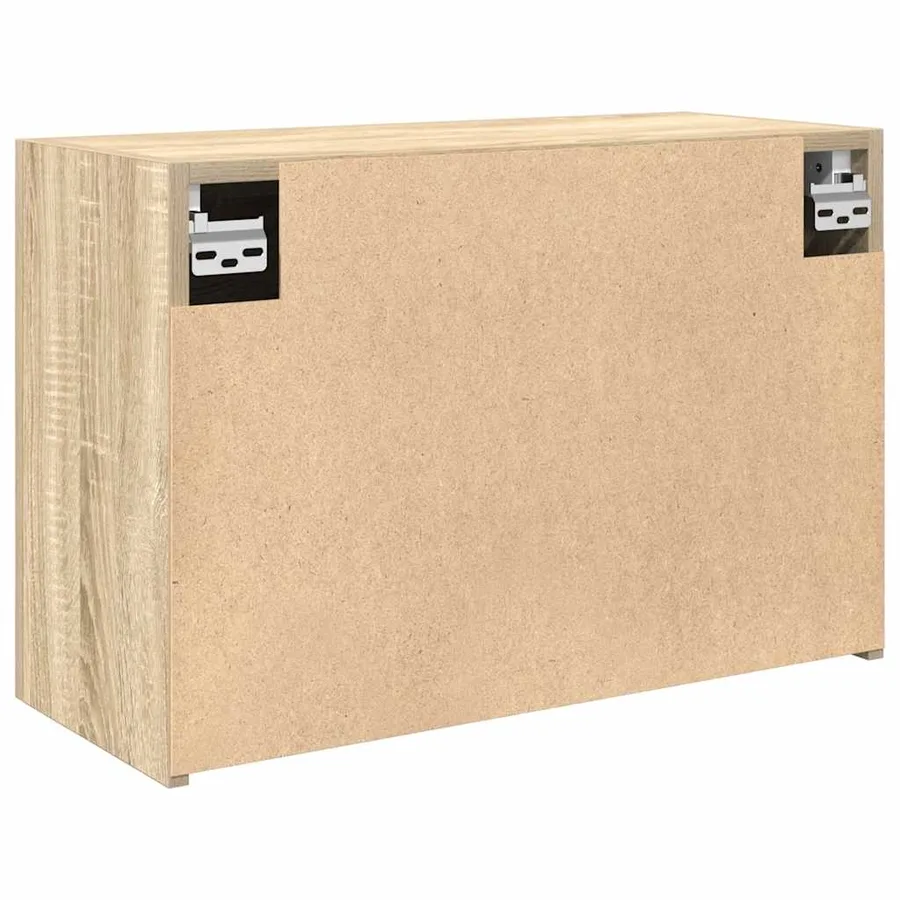 Armoire murale de bain chêne sonoma 60x25x40 cm bois ingénierie - 8