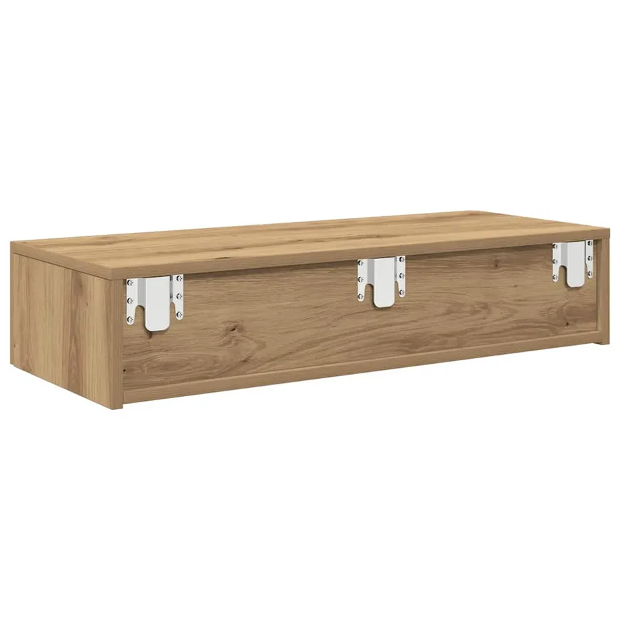 Étagère murale avec tiroirs chêne artisanal bois d'ingénierie - 6