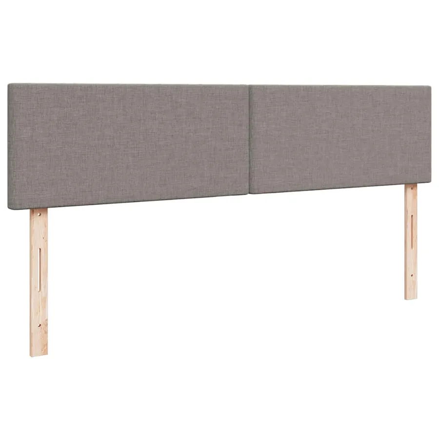 Cadre de lit ottoman avec matelas taupe 200x200cm tissu - 9