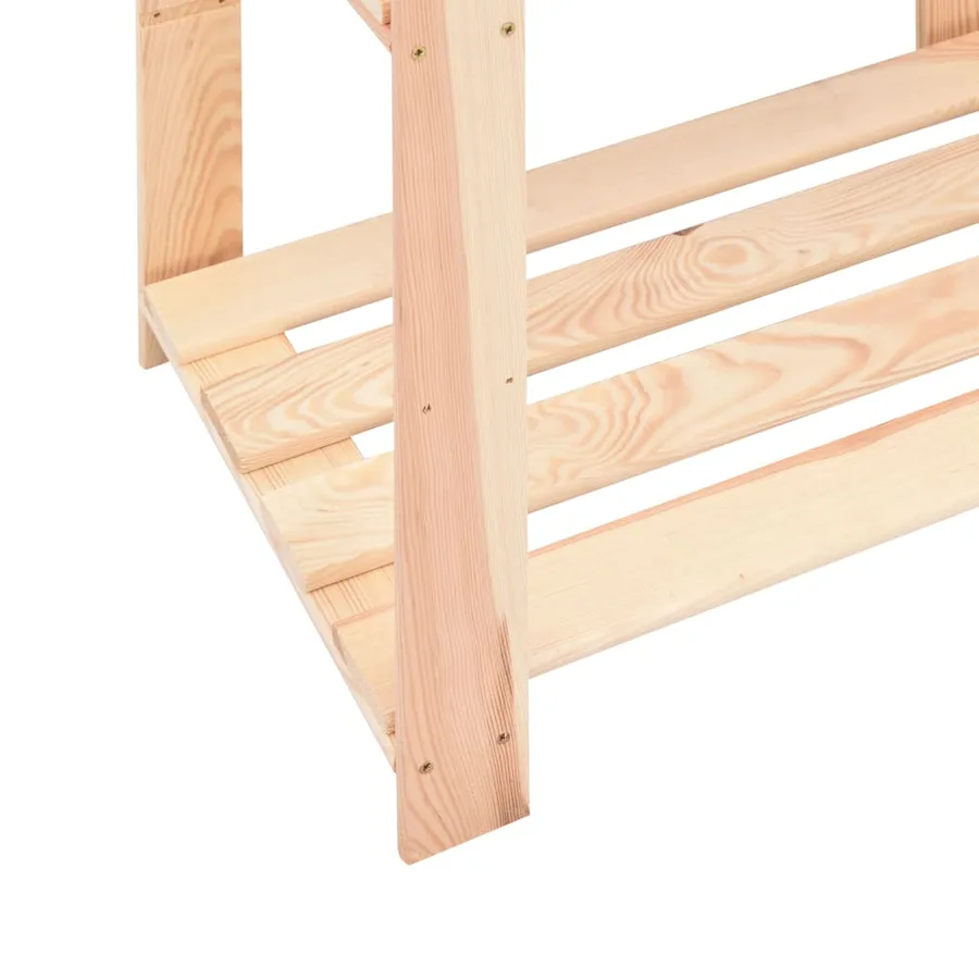 Étagères de rangement à 3 niveaux 2 pcs 80x38x90 cm Pin 150 kg - 7
