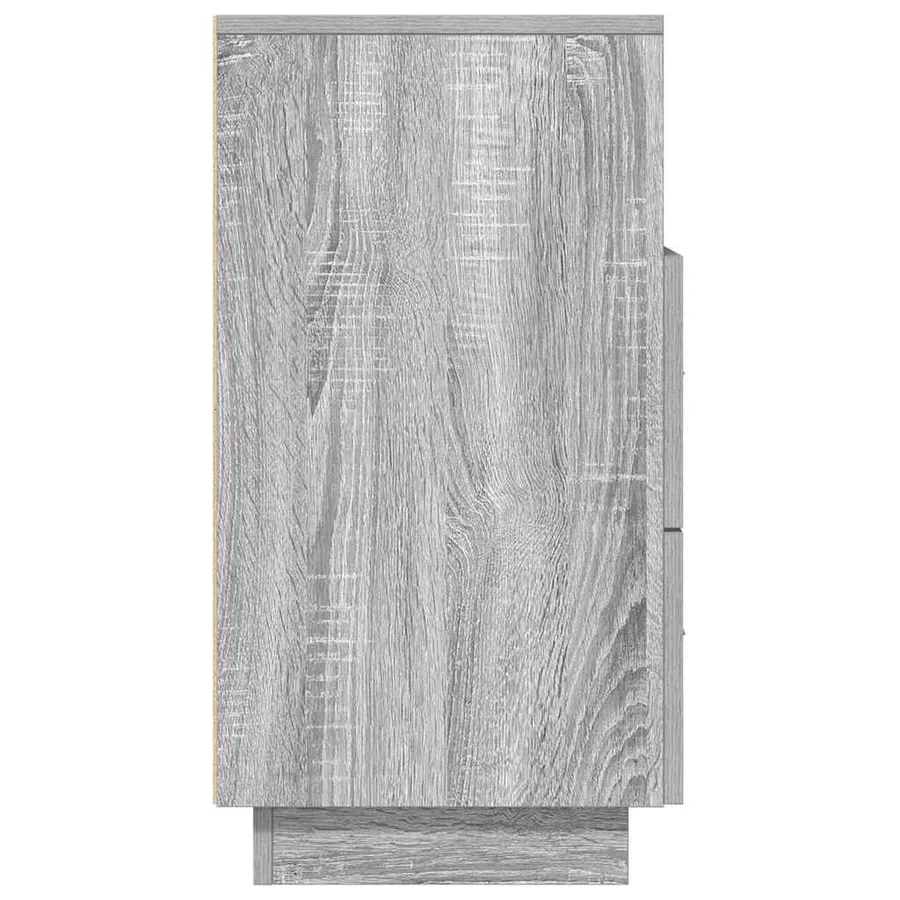 Table de chevet avec 2 tiroirs sonoma gris 36x36x68 cm - 6