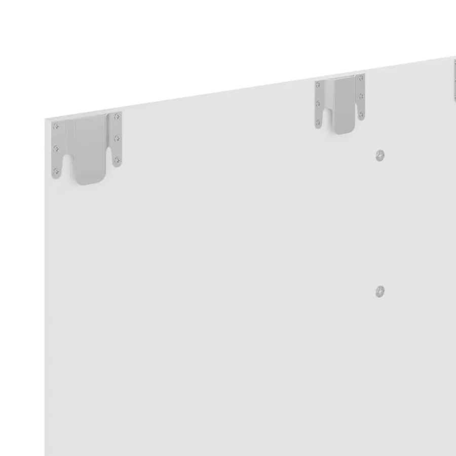 Meuble TV mural Blanc 120x23,5x90 cm Bois d’ingénierie - 6