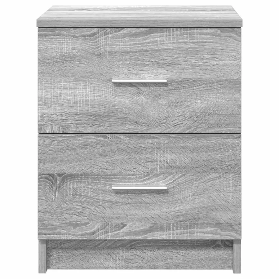 Tables de chevet 2 pcs avec 2 tiroirs Gris Sonoma 40x36x50 cm - 4
