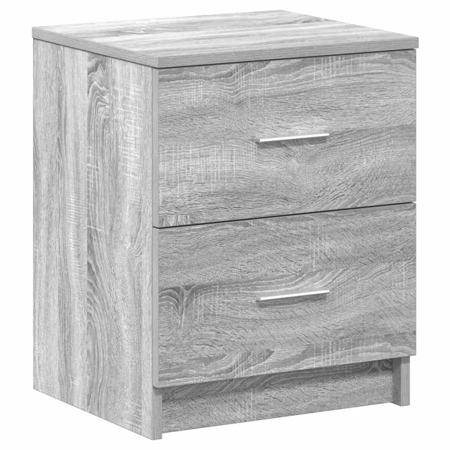 Tables de chevet 2 pcs avec 2 tiroirs Gris Sonoma 40x36x50 cm - 6