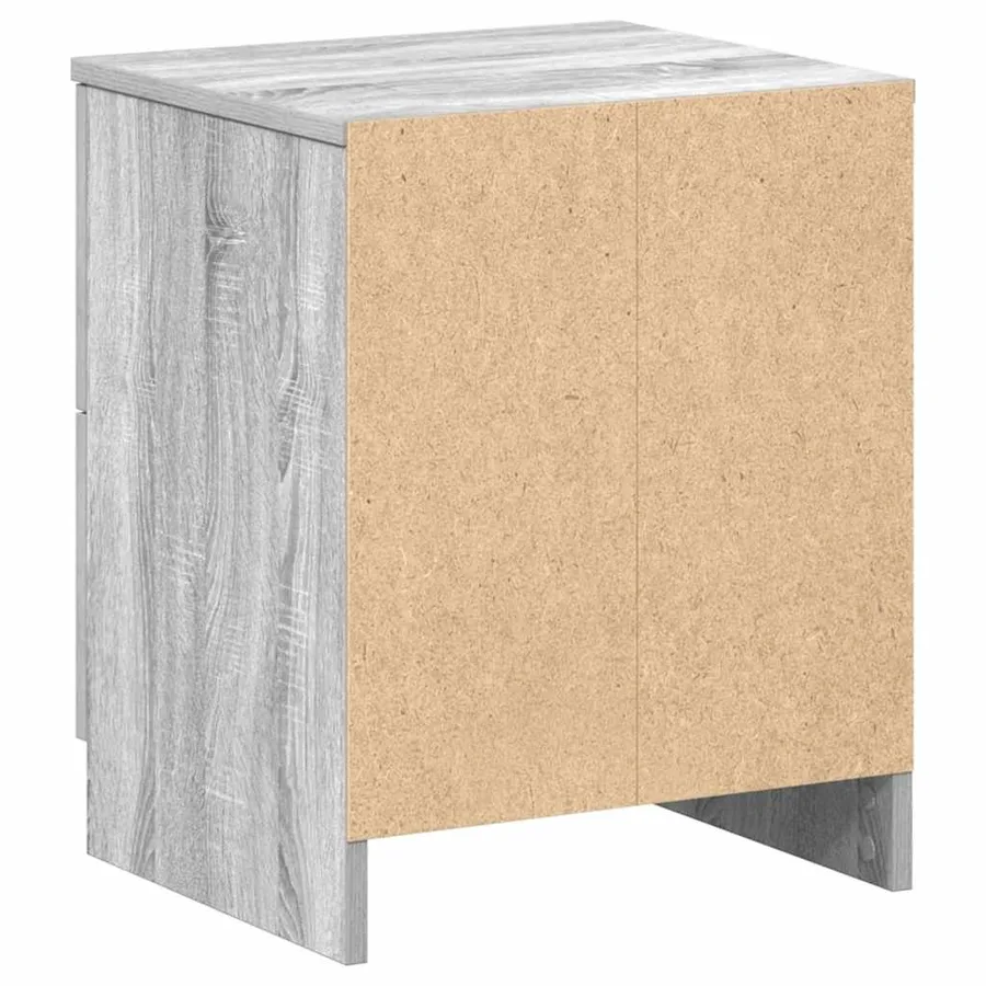 Tables de chevet 2 pcs avec 2 tiroirs Gris Sonoma 40x36x50 cm - 8