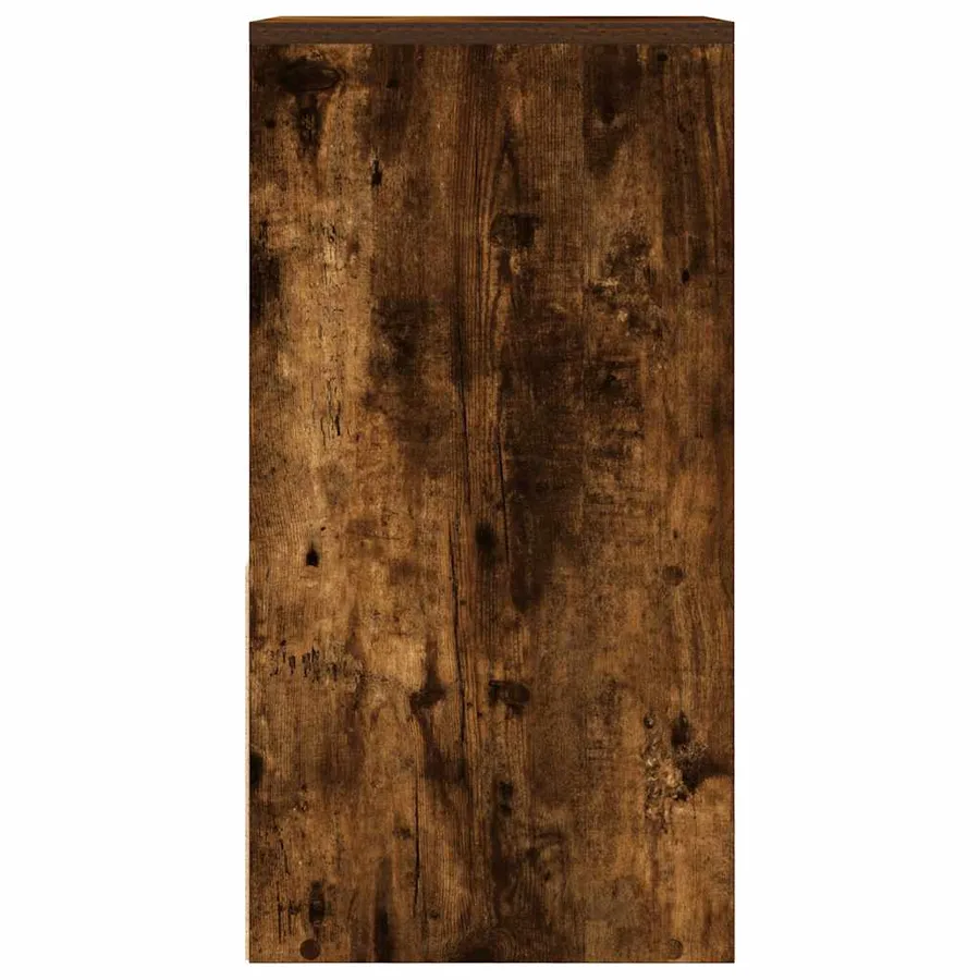 Table de chevet avec tiroir chêne fumé 35x34x66,5 cm - 6