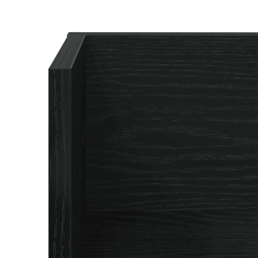 Étagères murales 2 pcs noir 100x16,5x16,5 cm bois d'ingénierie - 9