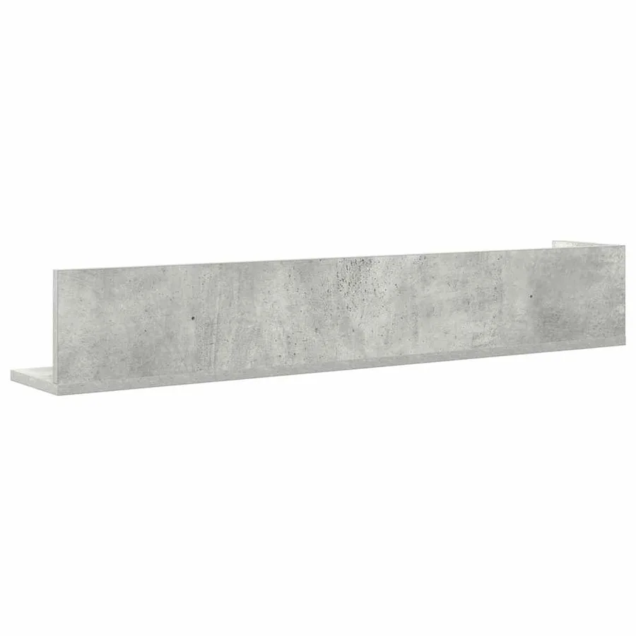 Étagères murales 2 pcs gris béton 100x16,5x16,5 cm - 7