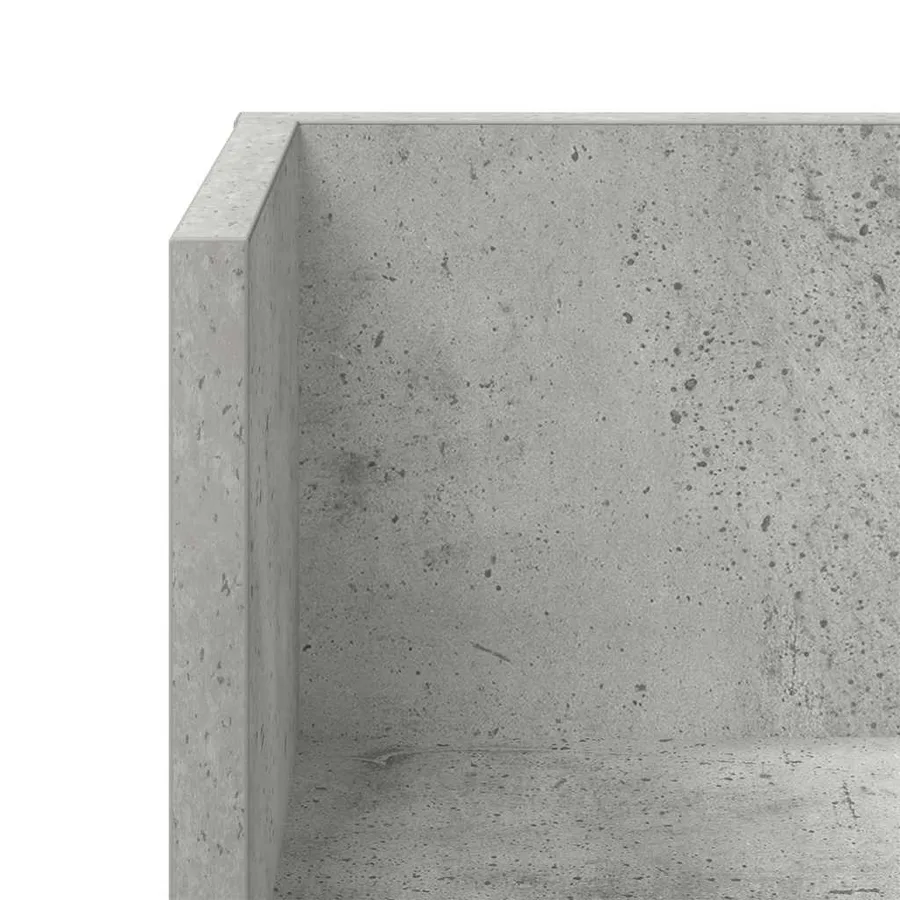 Étagères murales 2 pcs gris béton 100x16,5x16,5 cm - 9