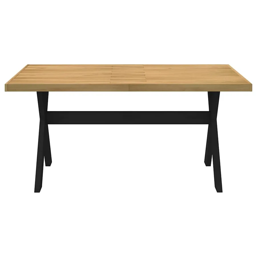 Table à manger NOAIN pieds en forme de X 160x90x75cm massif pin - 3