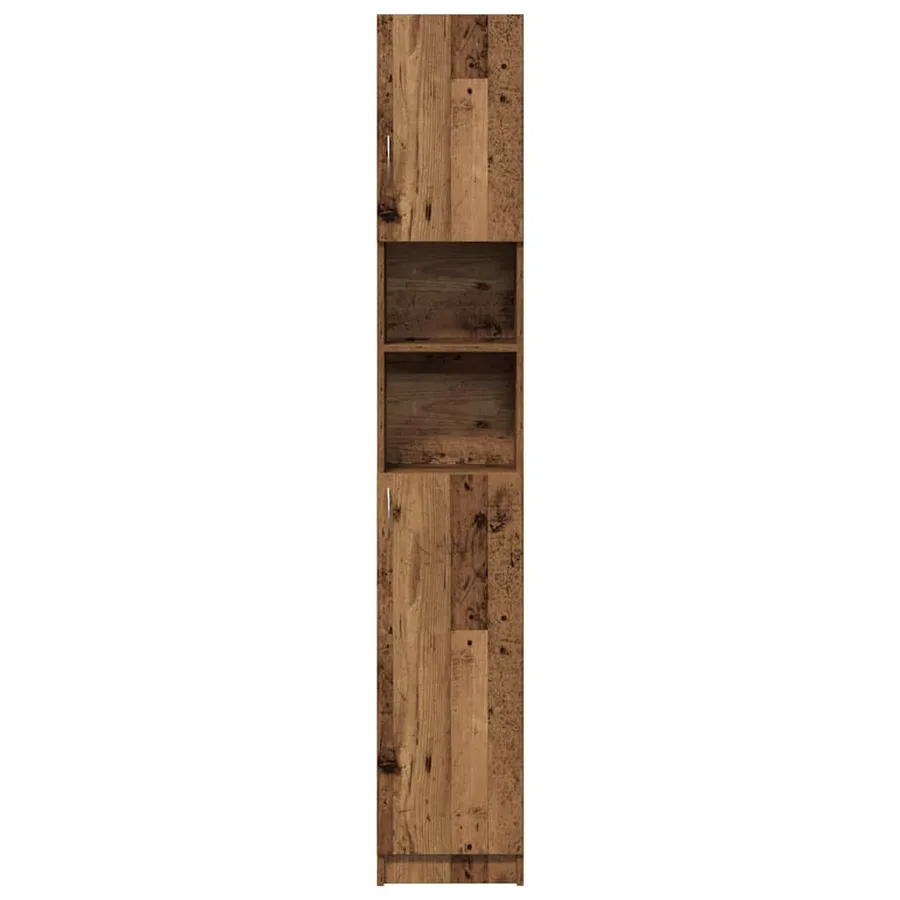 Armoire de salle de bain vieux bois bois d'ingénierie - 4