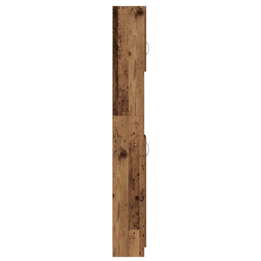 Armoire de salle de bain vieux bois bois d'ingénierie - 5