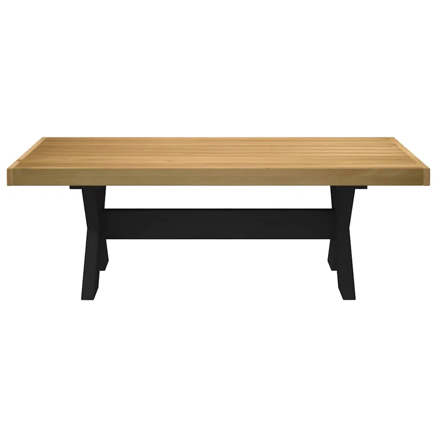 Table basse NOAIN pieds en forme de X 120x60x40 cm massif pin - 3