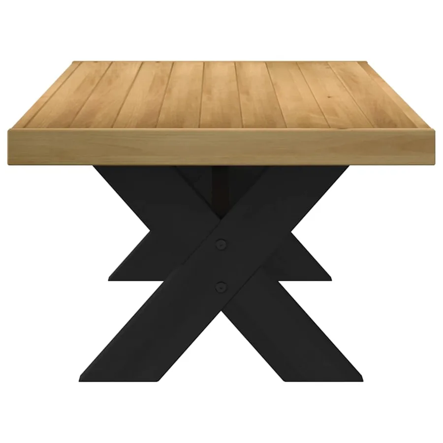 Table basse NOAIN pieds en forme de X 120x60x40 cm massif pin - 4