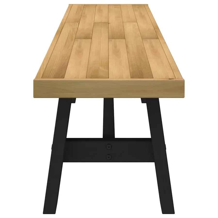 Banc à manger NOAIN pieds en forme de A 180x40x45 cm massif pin - 4
