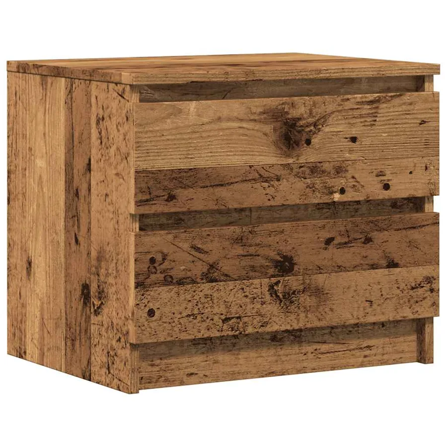 Tables de chevet 2 pcs vieux bois 50x40x43.5 cm bois ingénierie - 4