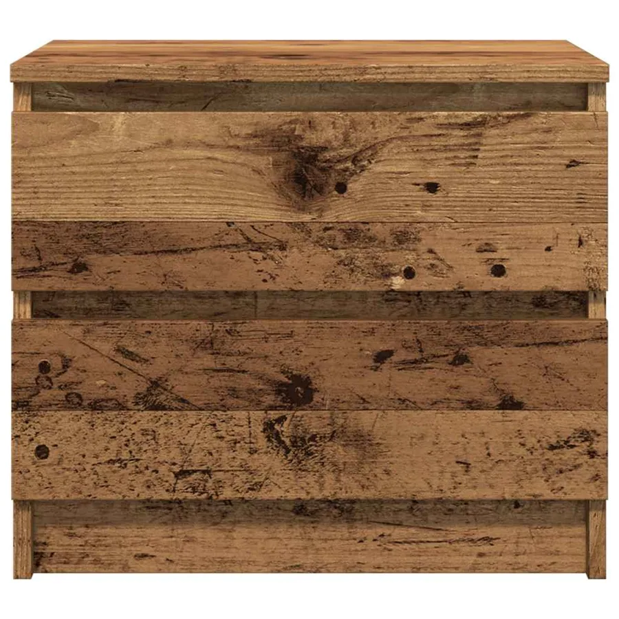 Tables de chevet 2 pcs vieux bois 50x40x43.5 cm bois ingénierie - 5