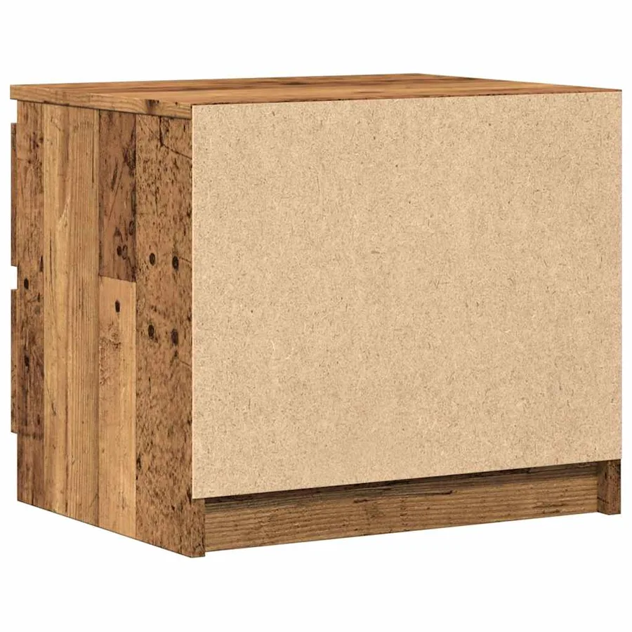 Tables de chevet 2 pcs vieux bois 50x40x43.5 cm bois ingénierie - 7