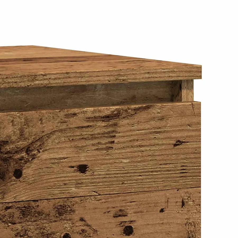 Tables de chevet 2 pcs vieux bois 50x40x43.5 cm bois ingénierie - 9