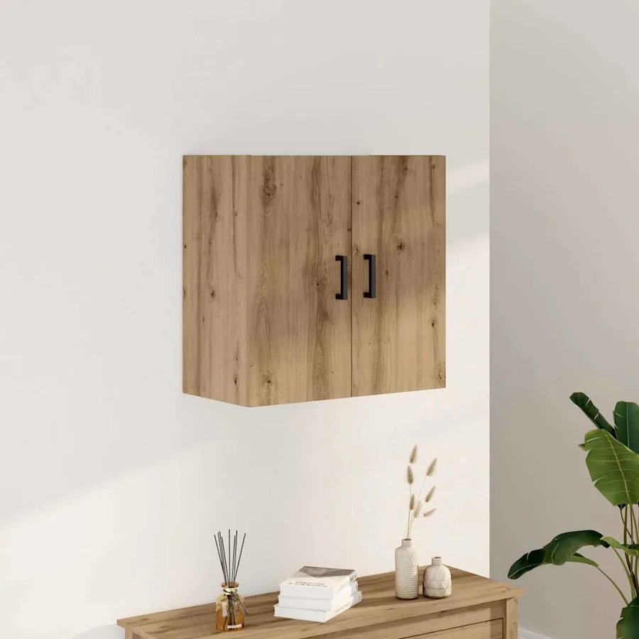 Armoire murale chêne artisanal 60x31x60 cm bois d'ingénierie