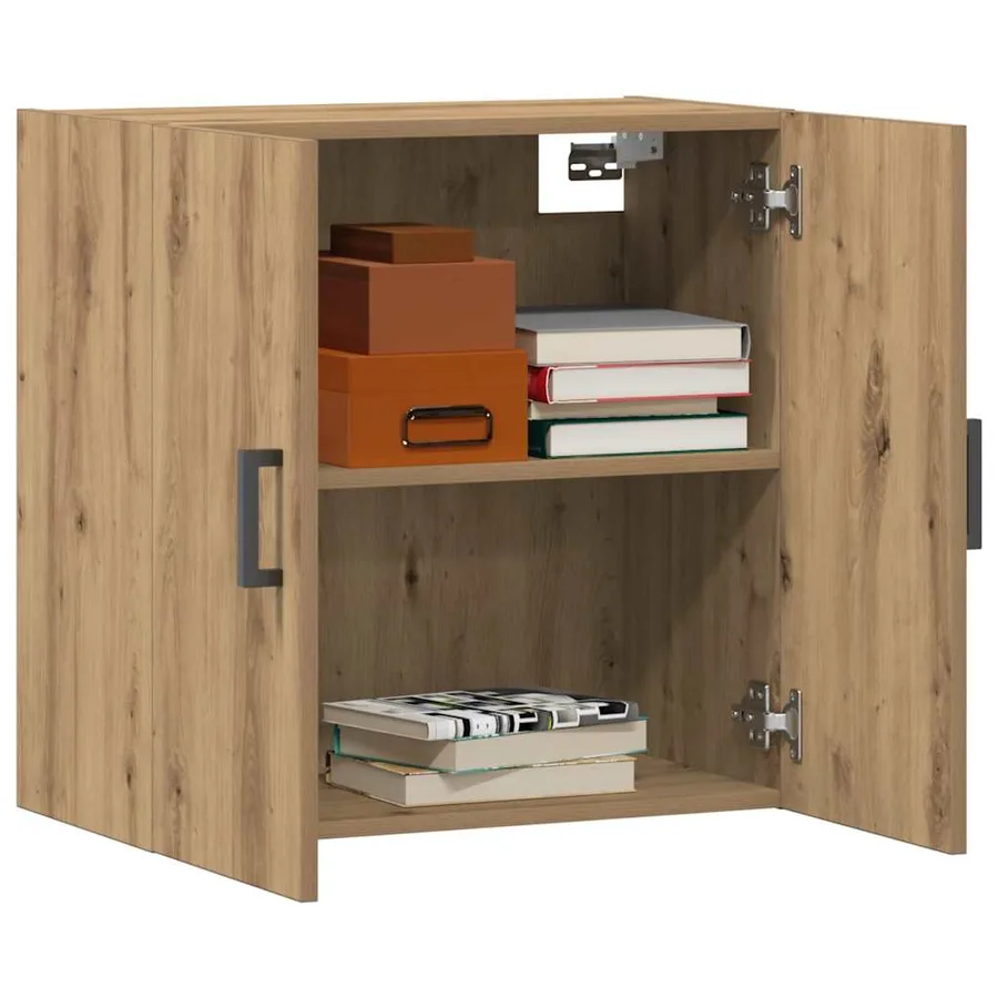 Armoire murale chêne artisanal 60x31x60 cm bois d'ingénierie - 3