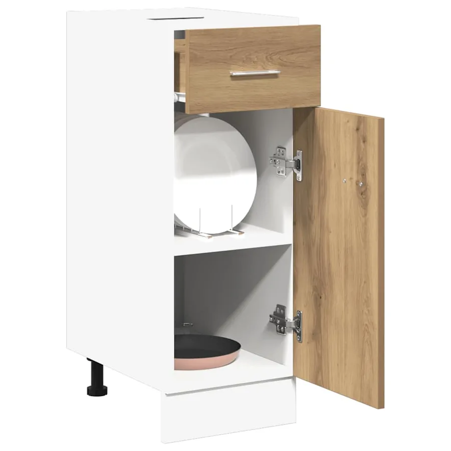Armoire à tiroirs "Lyon" Chêne artisanal 30 x 46 x 81,5 cm Bois d'ingénierie - 3