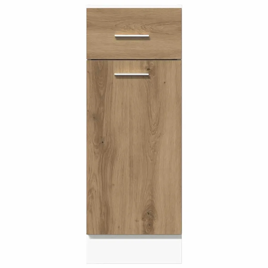 Armoire à tiroirs "Lyon" Chêne artisanal 30 x 46 x 81,5 cm Bois d'ingénierie - 4